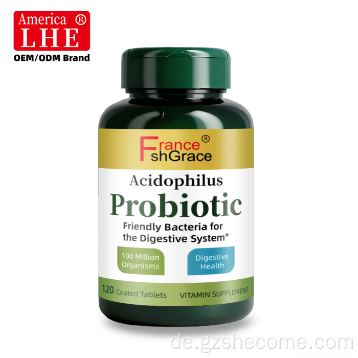Shecome Acidophilus Probiotische Tabletten für die Verdauungsgesundheit